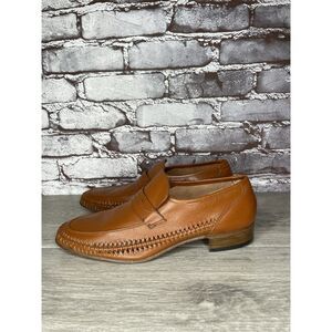 Freeman Free Flex Loafers Brown Leather Handsewn Loafers Women Sz 8M US/41EU